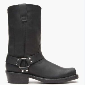Durango Black Leather 10" Harness Square Toe Boot 8.5